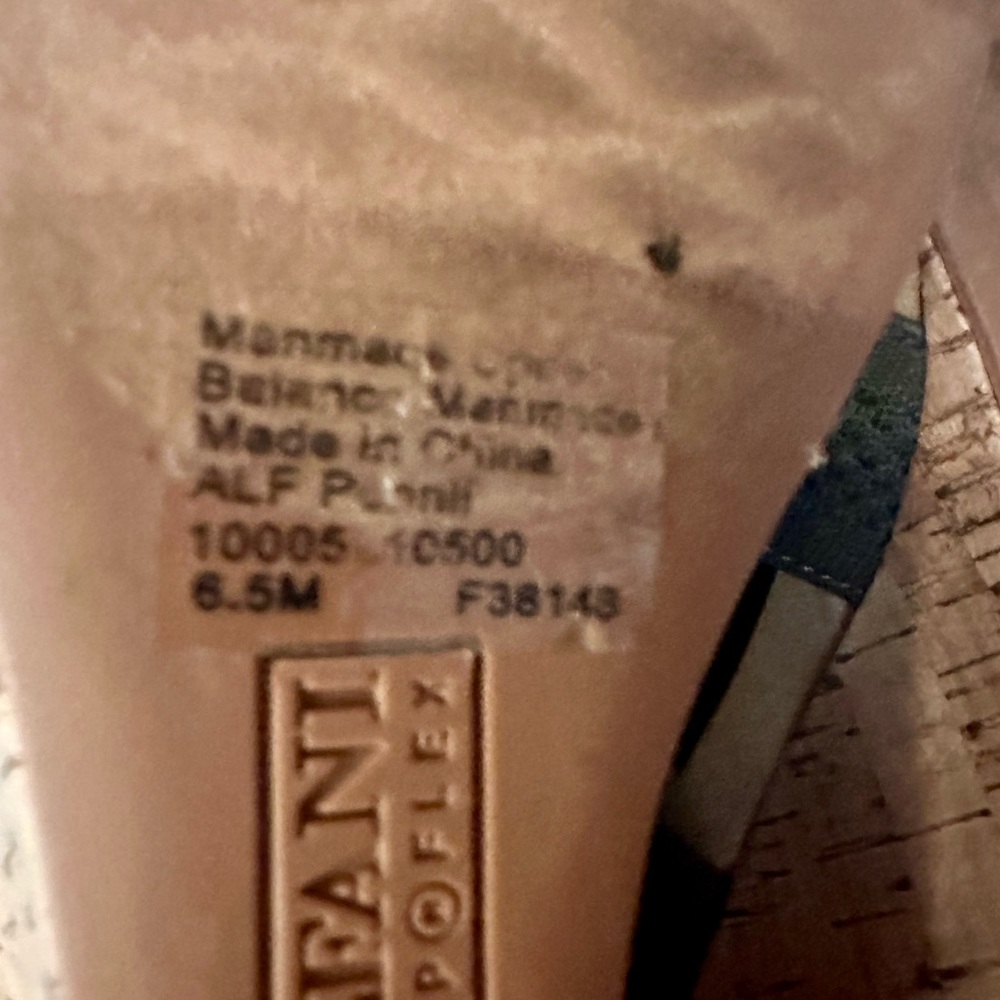NWT Alfani Pennii Olive Knit Wedge Sandals 6.5 - Picture 5 of 7
